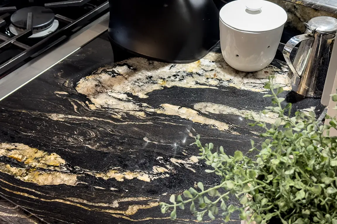Cosmic Gold Detail Meridian Granite - Granite