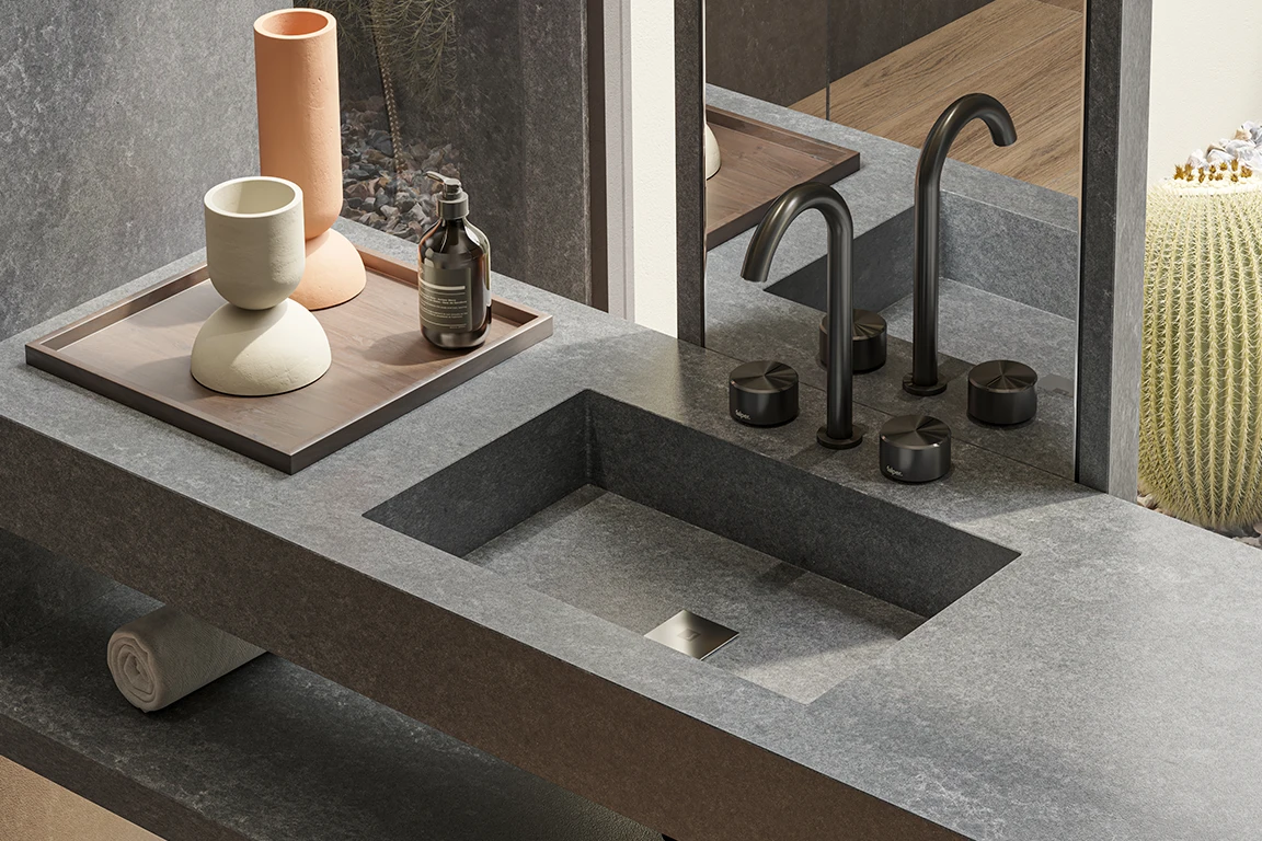 Porcelain 2 - Porcelain Meridian Granite Dekton 3 - Porcelain
